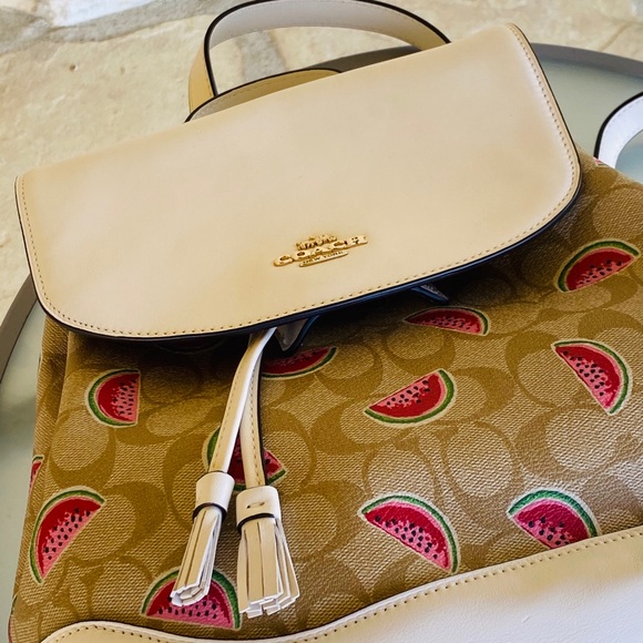 NWT Coach Elle backpack&wallet watermelon - Picture 5 of 13